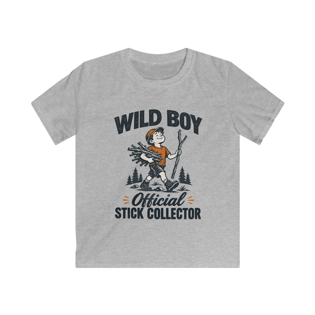 Wild Boy — Official Stick Collector Matching Kids T-Shirt