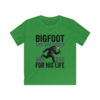 Bigfoot Saw Our Family And Ran For His Life Matching Kids T-Shirt