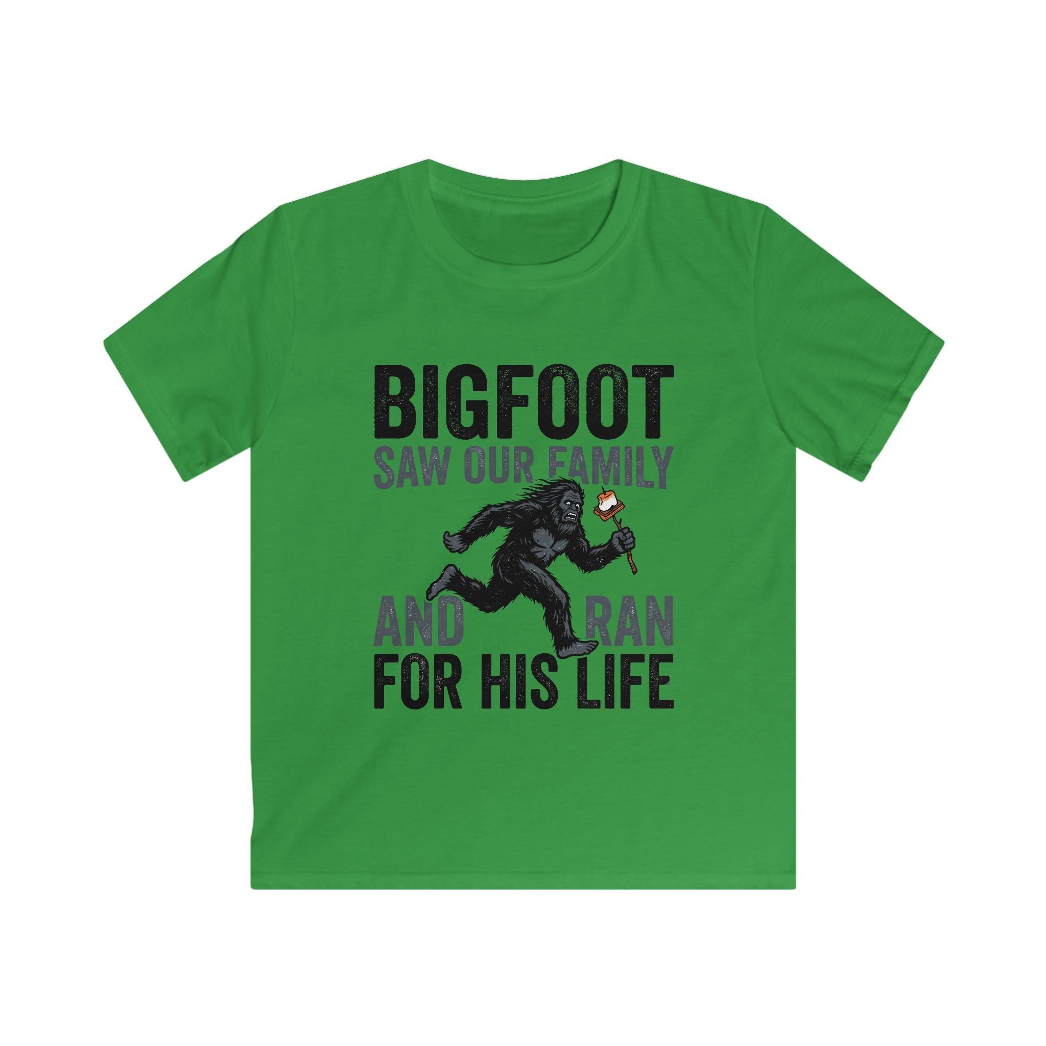 Bigfoot Saw Our Family And Ran For His Life Matching Kids T-Shirt