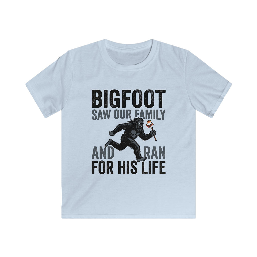 Bigfoot Saw Our Family And Ran For His Life Matching Kids T-Shirt