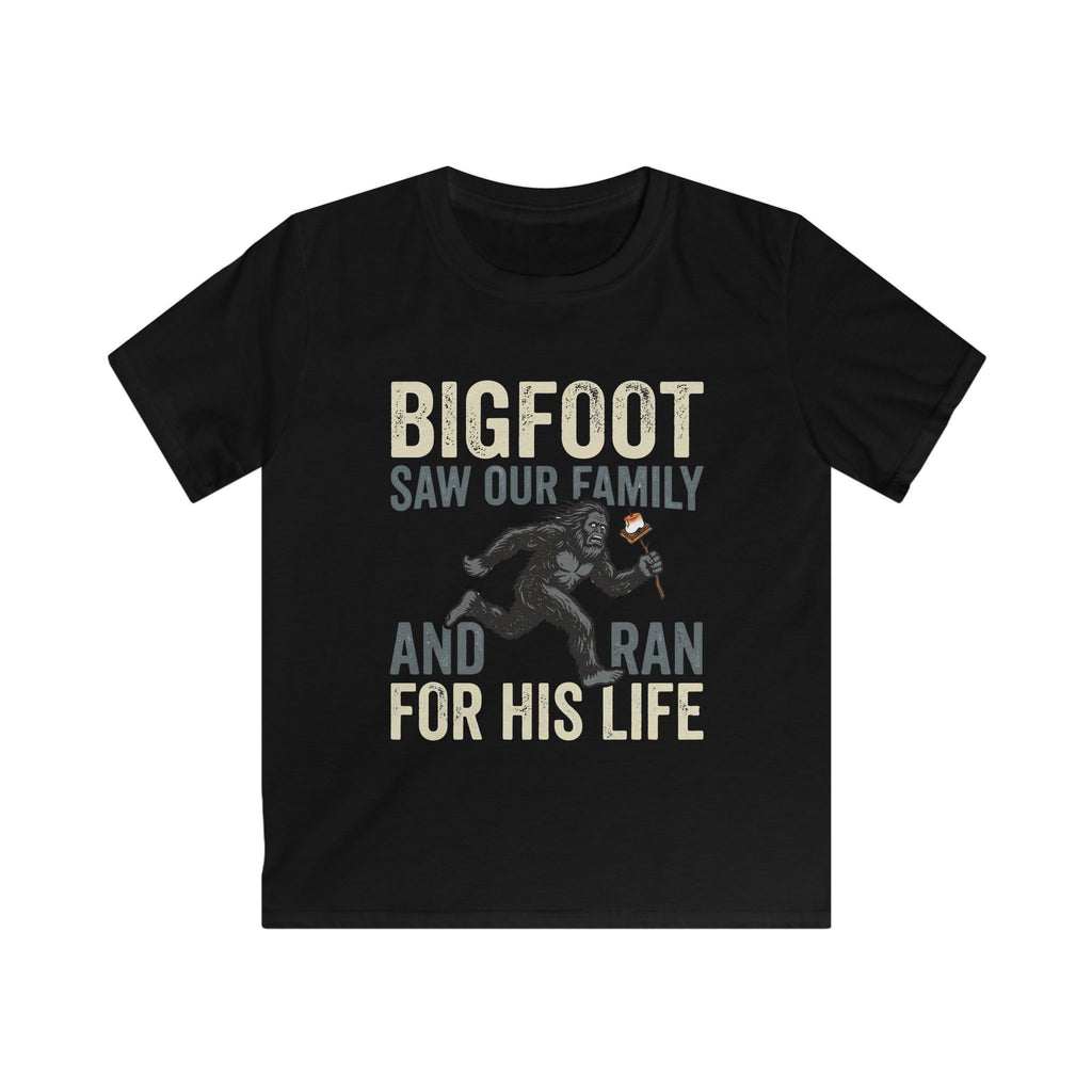 Bigfoot Saw Our Family And Ran For His Life Matching Kids T-Shirt