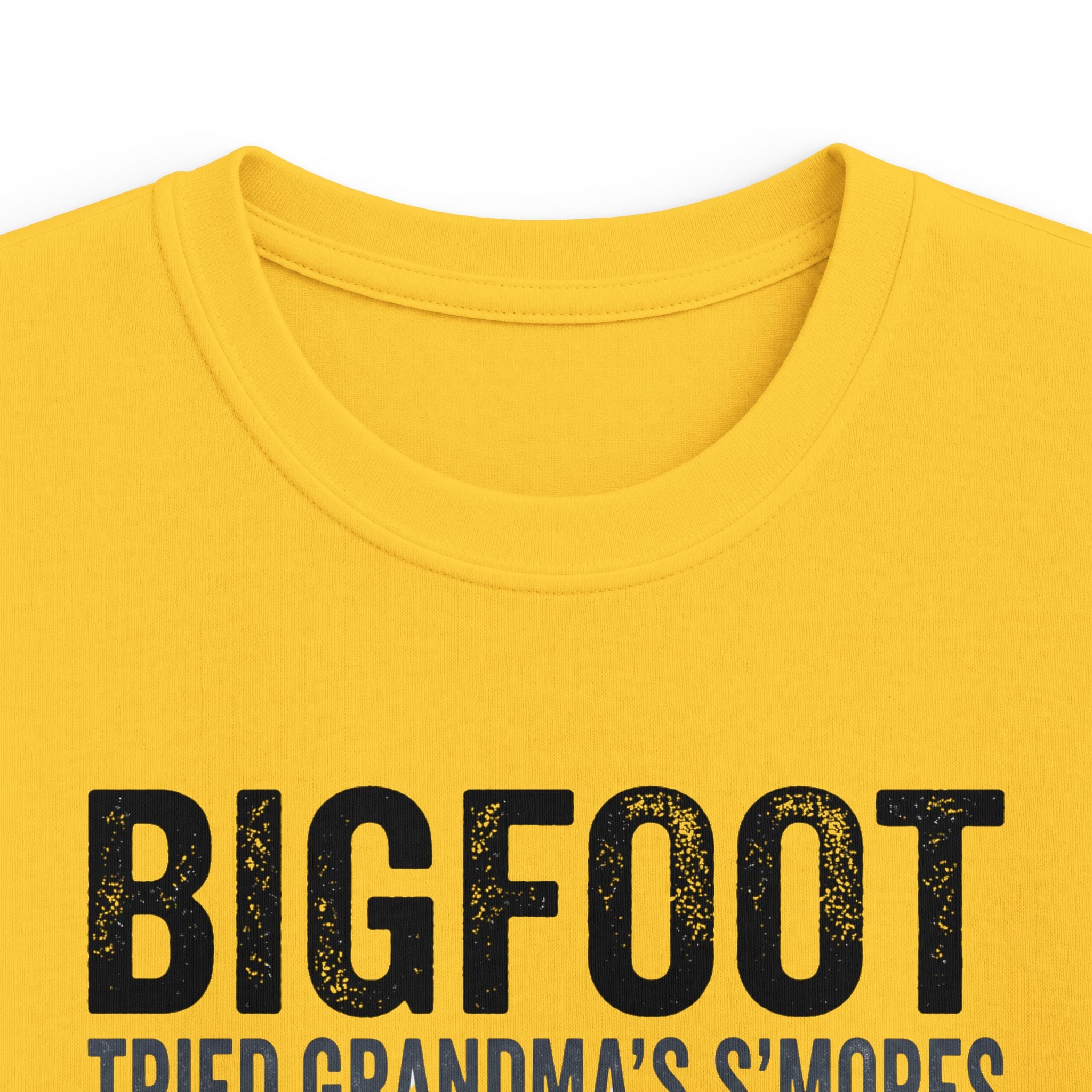 Bigfoot Tried Grandma's S'Mores — And Stopped Hiding Matching Kids T-Shirt