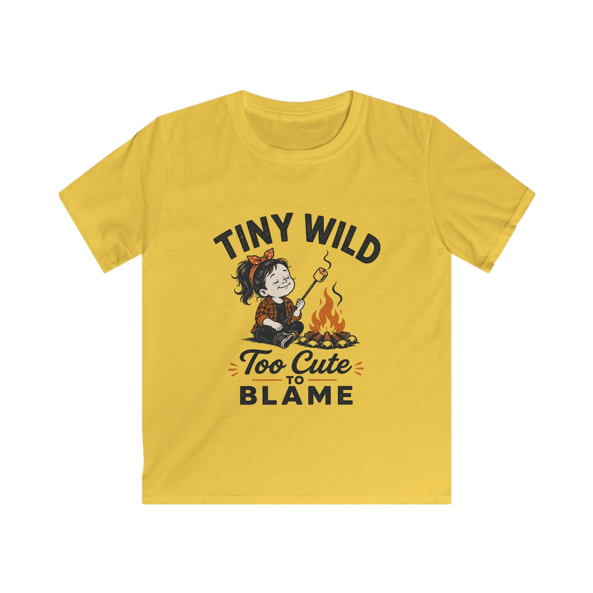 Tiny Wild Girl — Too Cute To Blame Matching Kids T-Shirt