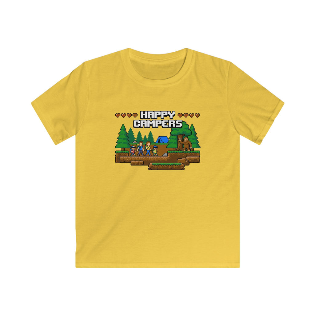 Happy Campers With Bigfoot Matching Kids T-Shirt