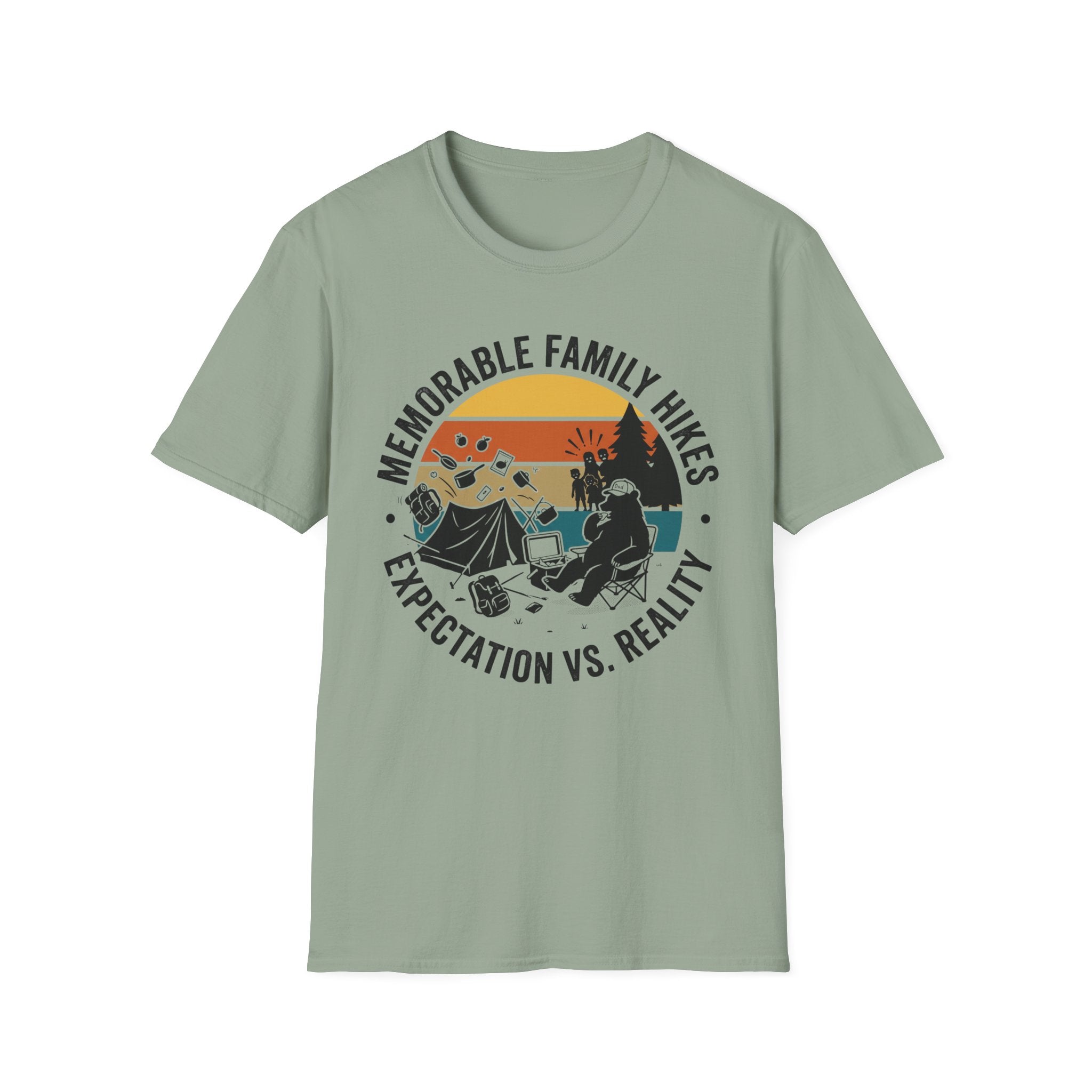 Memorable Family Hikes —  Expectation VS Reality With The Bear T-Shirt