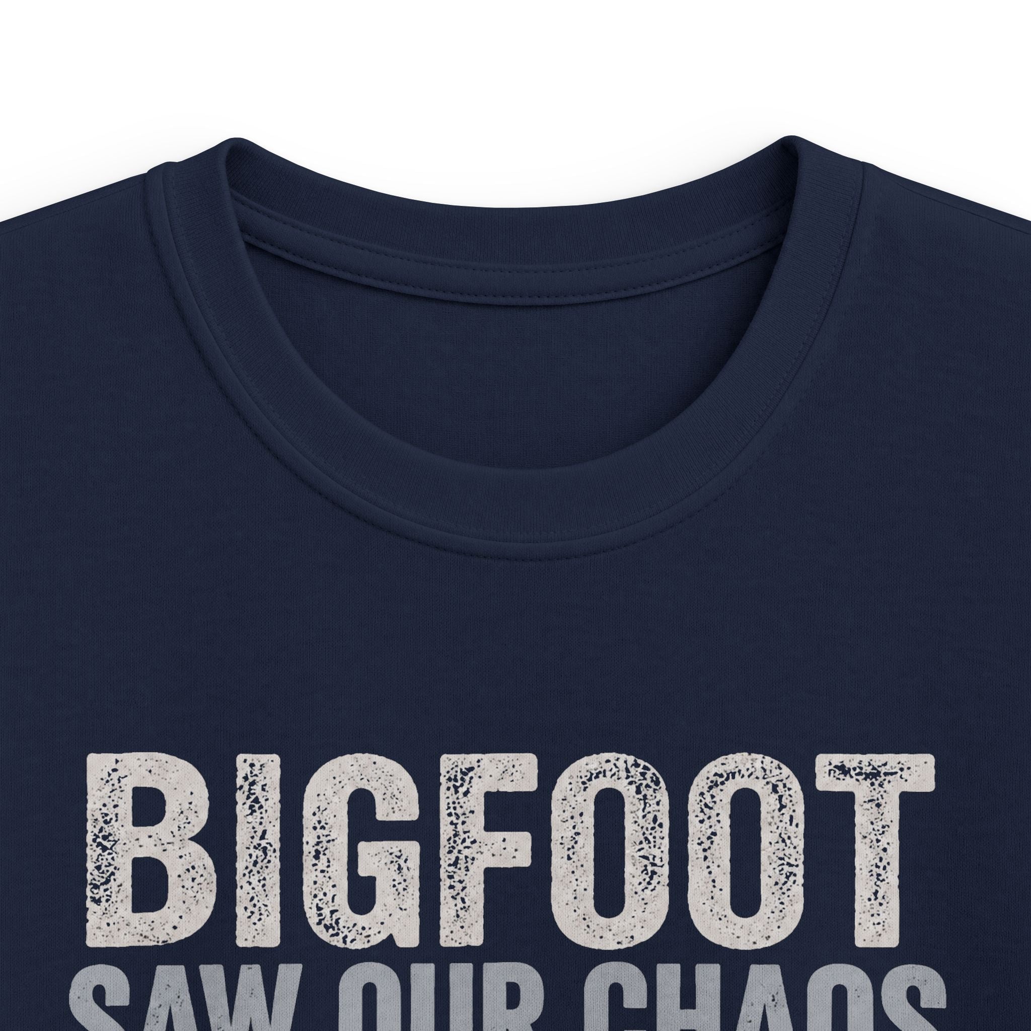 Bigfoot Saw Our Chaos — And Never Came Back Matching Kids T-Shirt