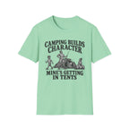 Camping Builds Character Dad T-Shirt