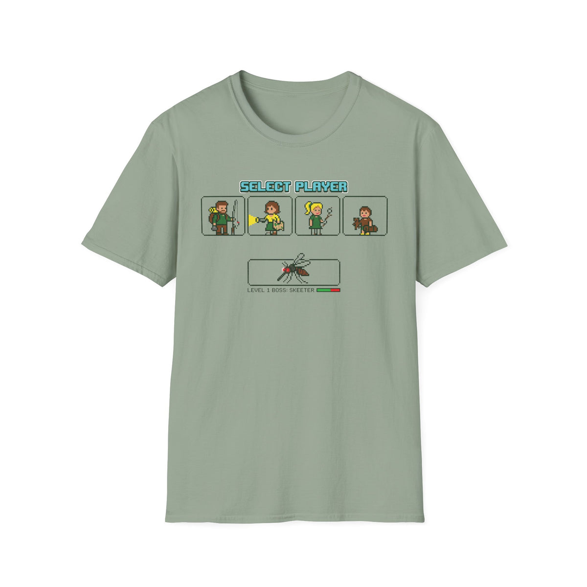 Select Player — With Mosquitoes 8-Bit T-Shirt
