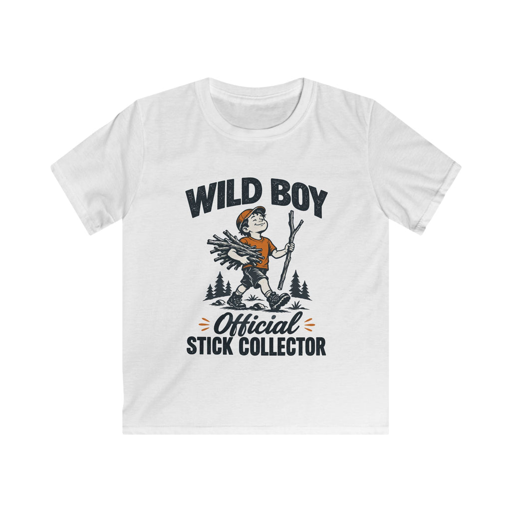 Wild Boy — Official Stick Collector Matching Kids T-Shirt
