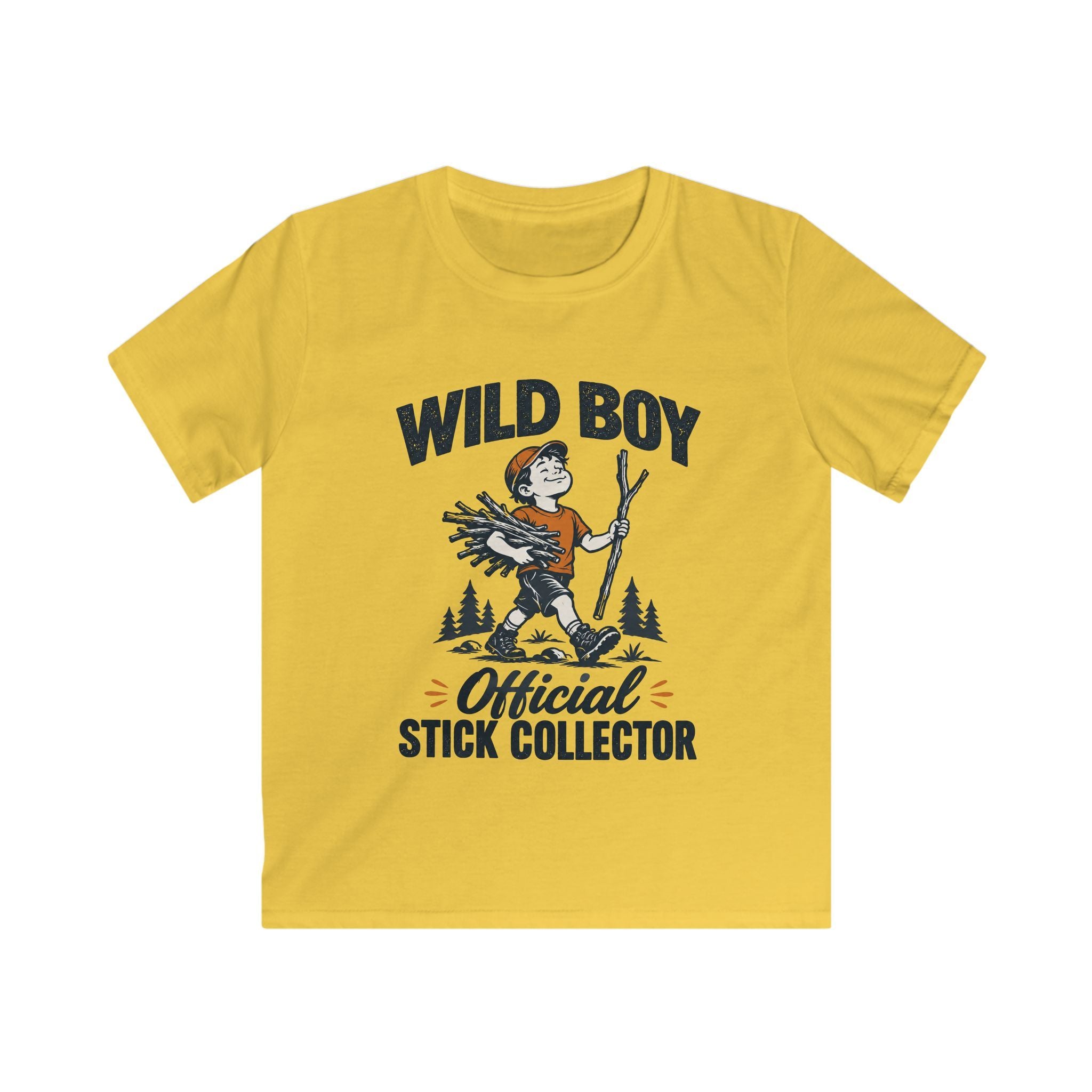 Wild Boy — Official Stick Collector Matching Kids T-Shirt