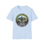 Achievement Unlocked — Camping Champion With Bigfoot 8-Bit T-Shirt