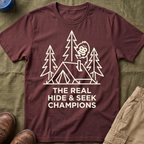 The Real Hide & Seek Champions With Bigfoot — Dark Edition T-Shirt