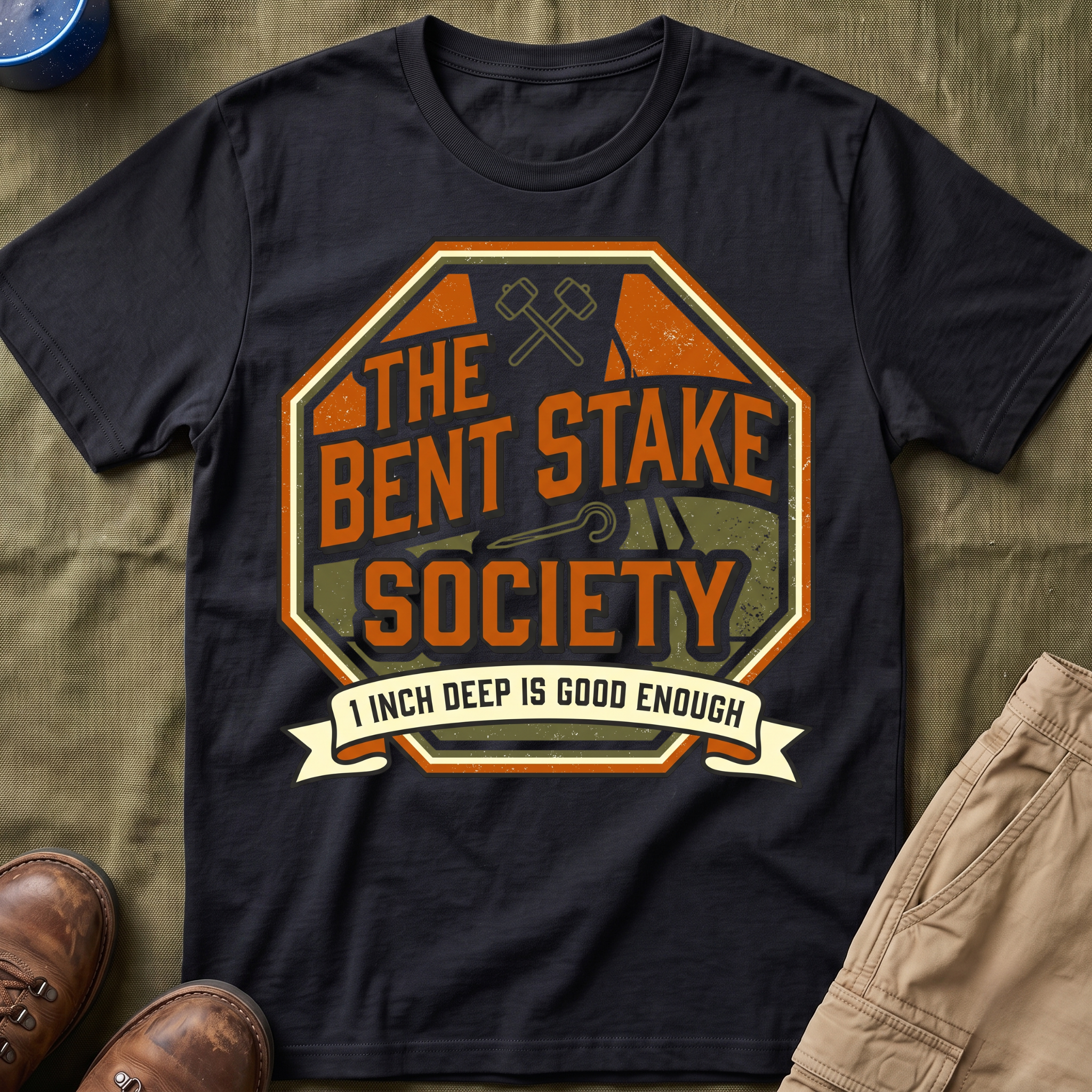The Bent Stake Society — 1 Inch Deep Is Good Enough T-Shirt