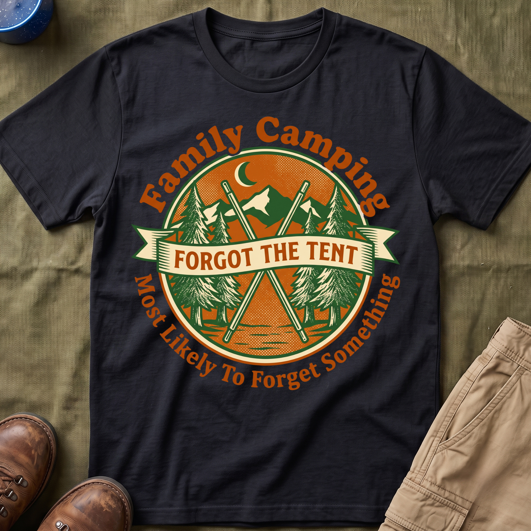 Most Likely To Forget Something Forgot The Tent T-Shirt