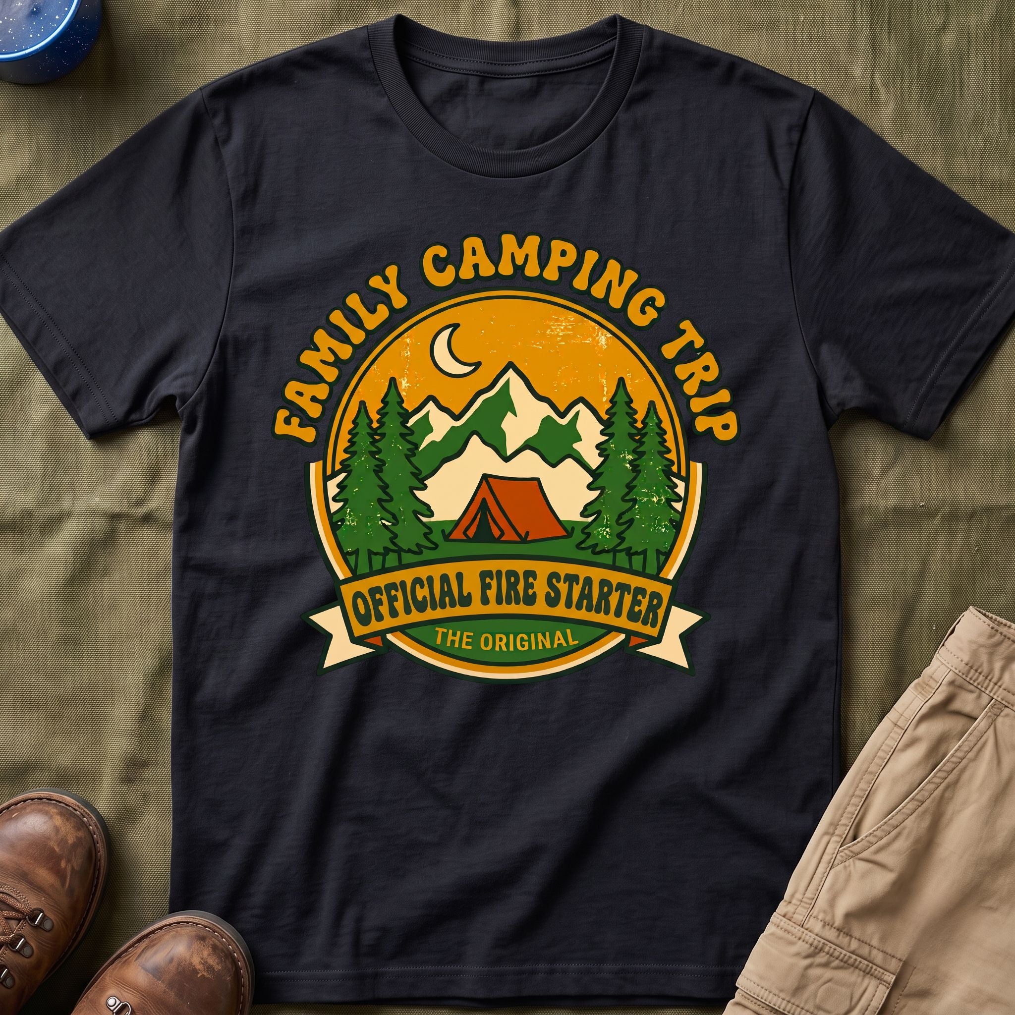 Family Camping Trip — Official Fire Starter Matching T-Shirt