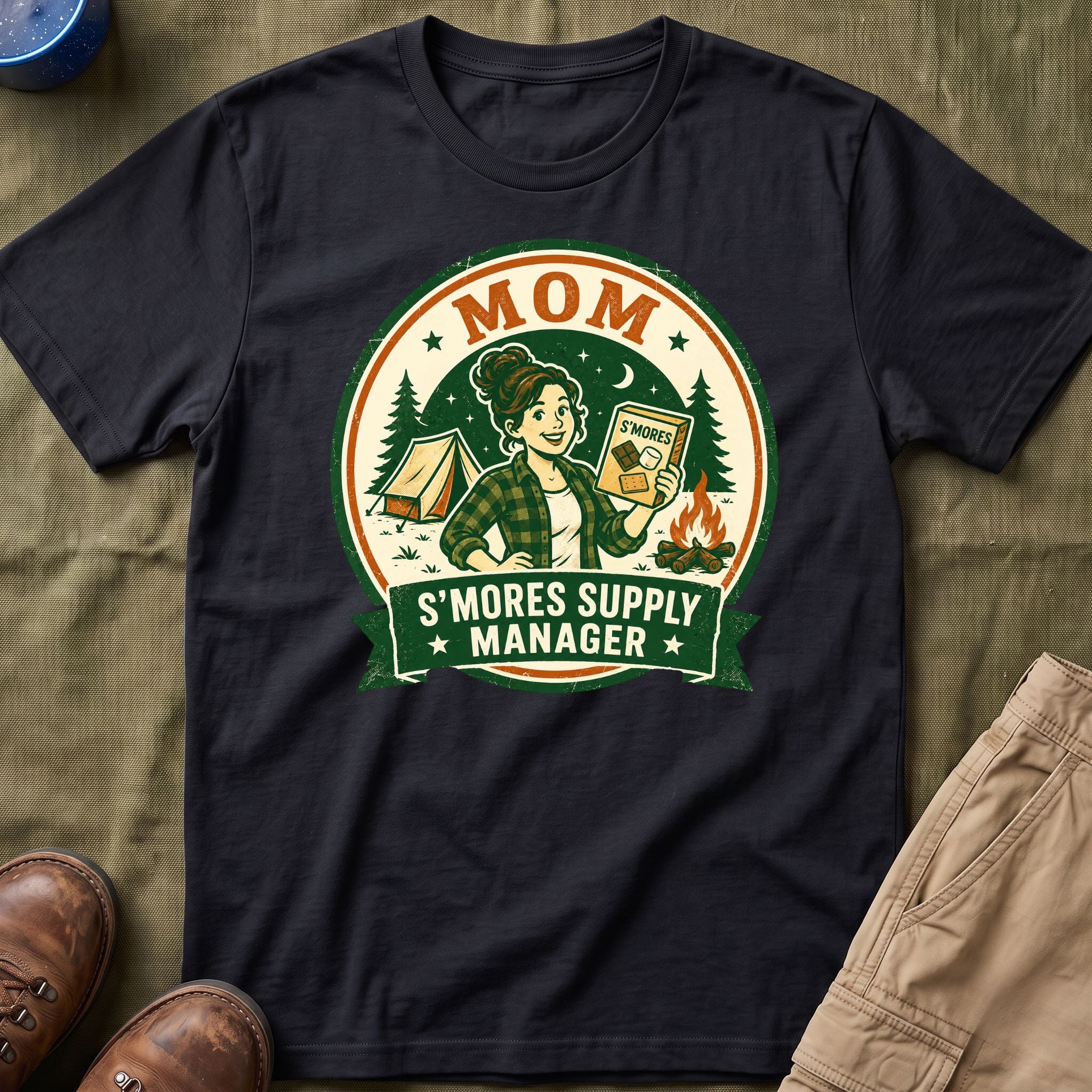 Mom — S'Mores Supply Manager Matching T-Shirt
