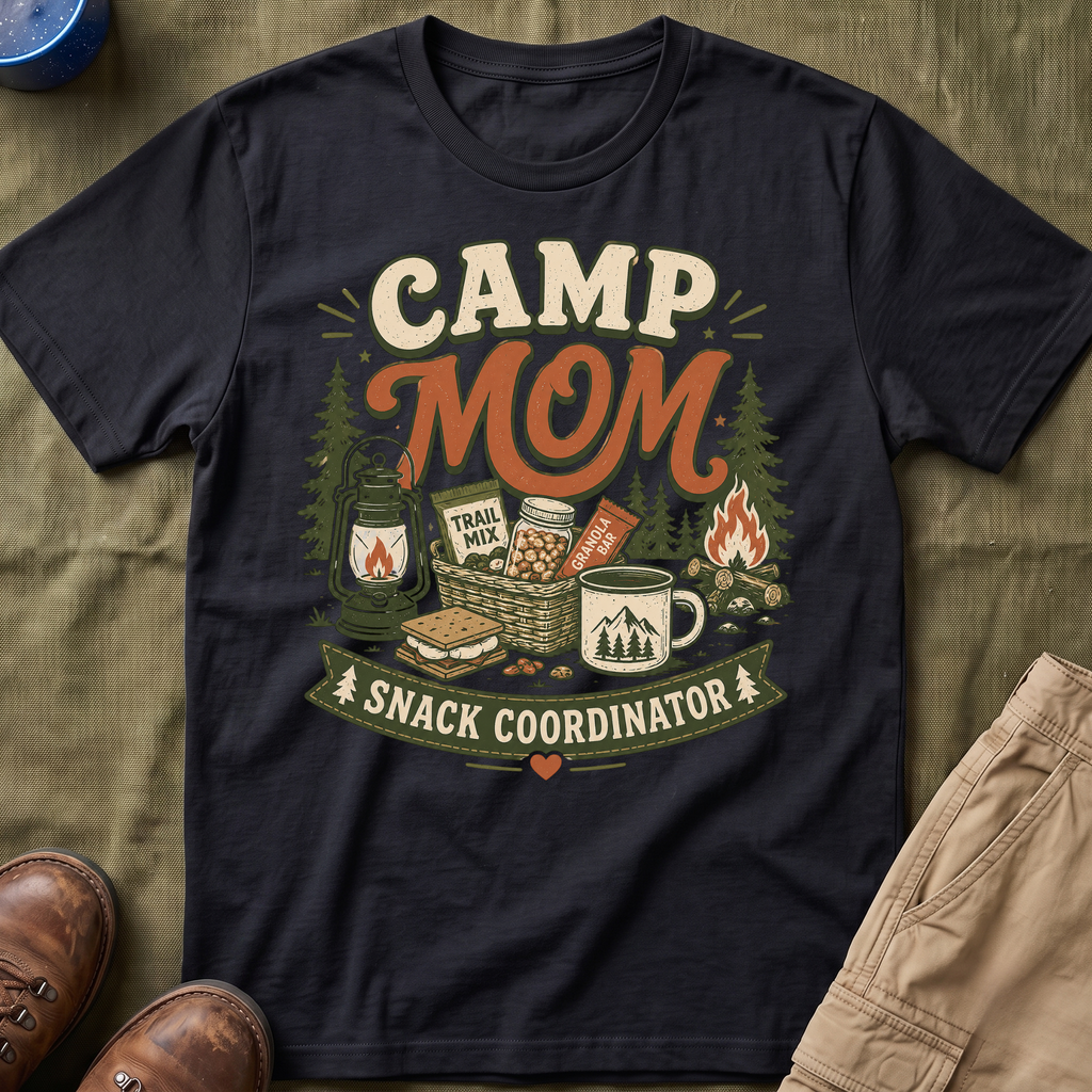 Camp Mom — Snack Coordinator Retro T-Shirt