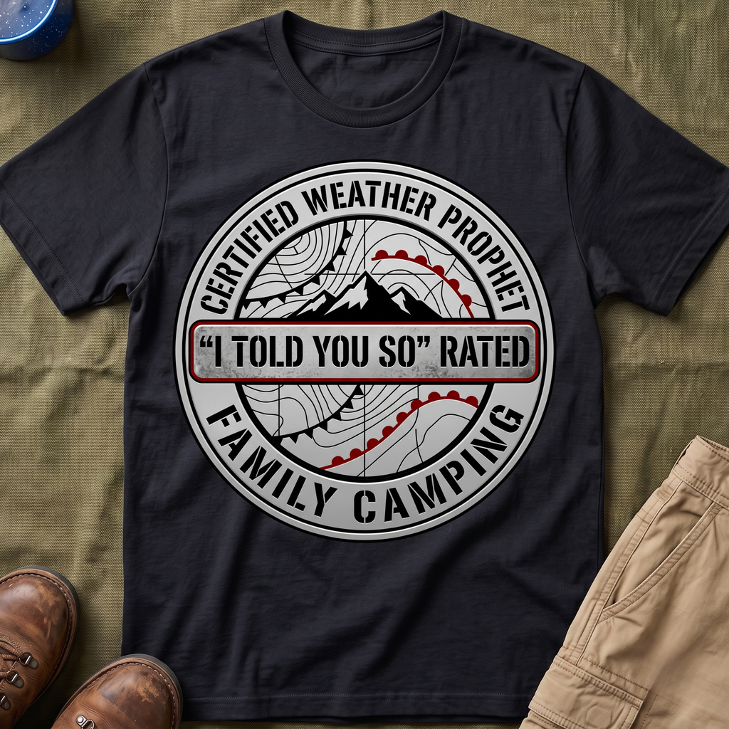 Certified Weather Prophet — "I Told You So" Rated T-Shirt