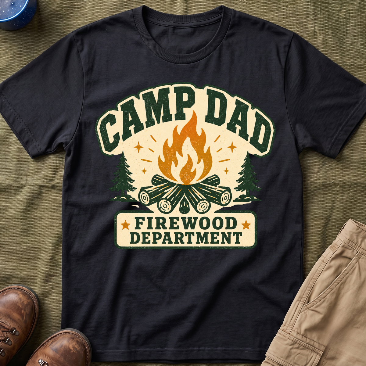 Camp Dad — Firewood Department T-Shirt