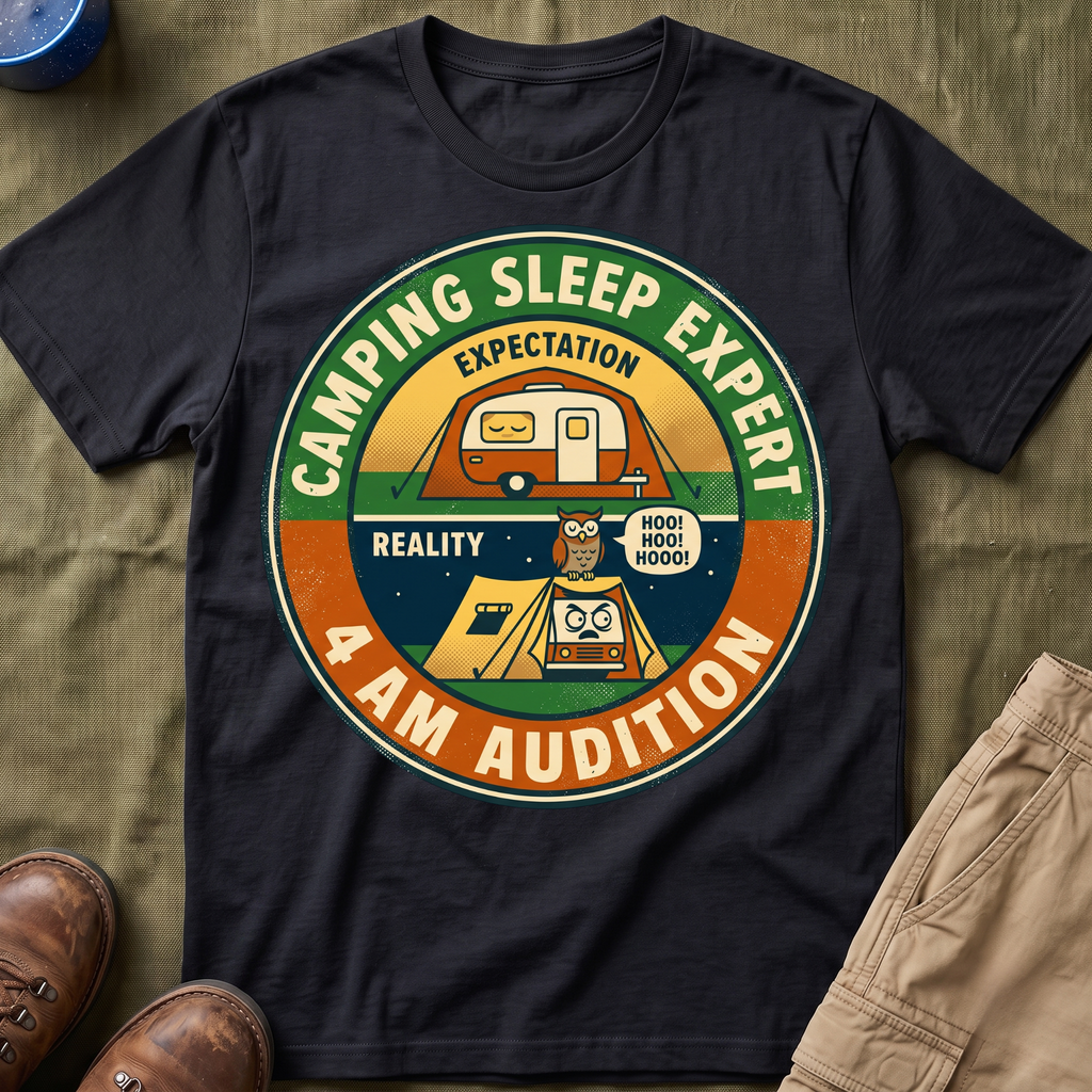 Camping Sleep Expert — 4 AM Audition T-Shirt