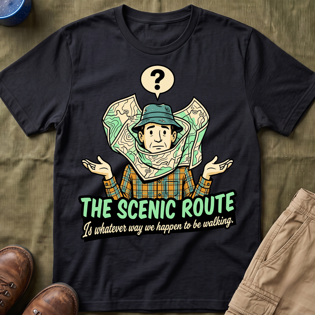 The Scenic Route — Is Whatever Way We Happen To Be Walking T-Shirt