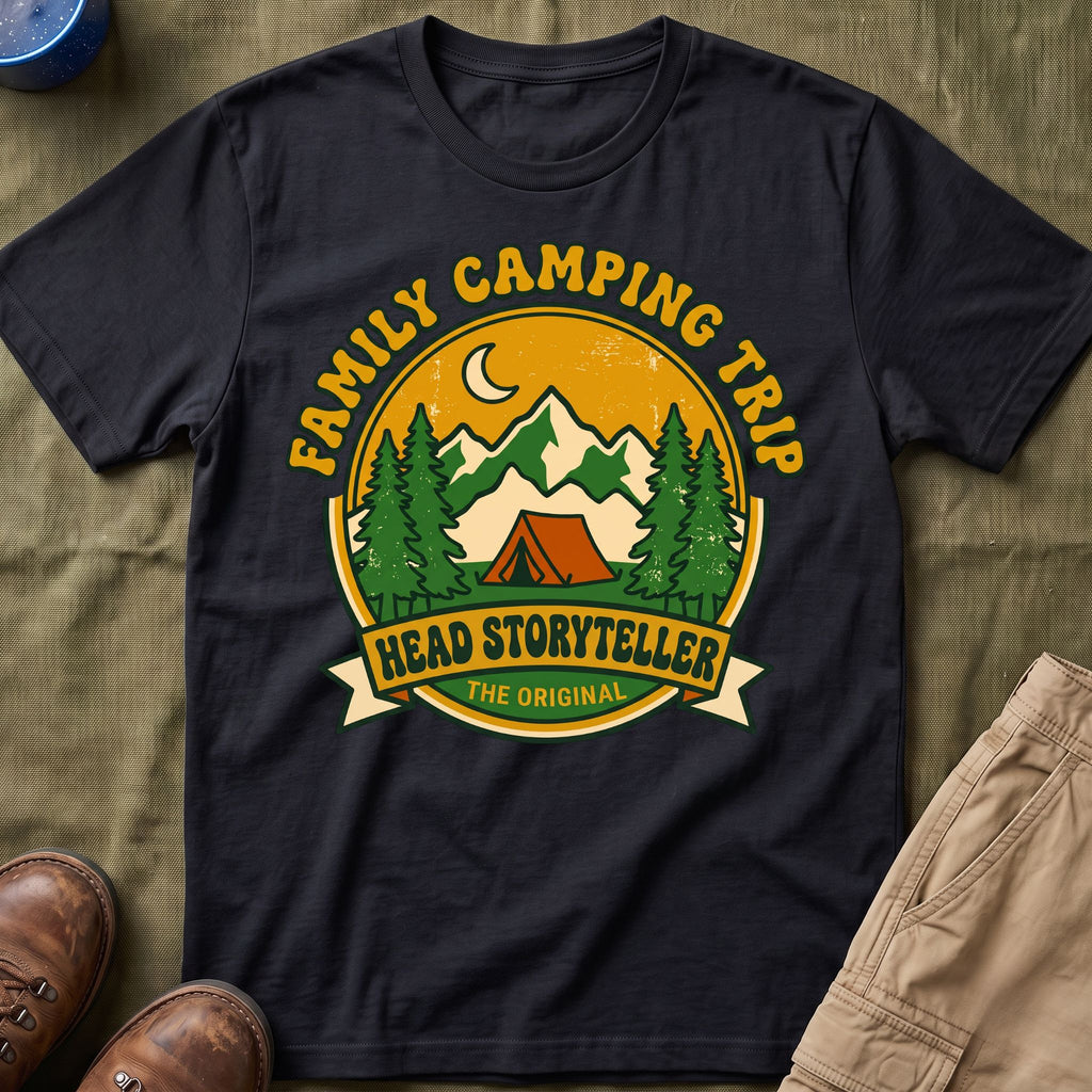 Family Camping Trip — Head Storyteller Matching T-Shirt