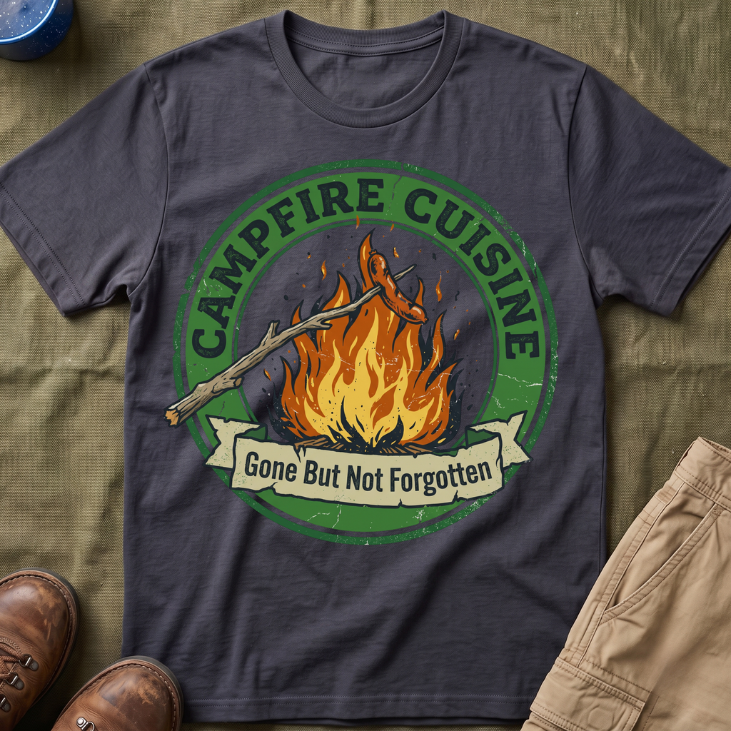 Campfire Cuisine T‑Shirt — Gone But Not Forgotten T-Shirt