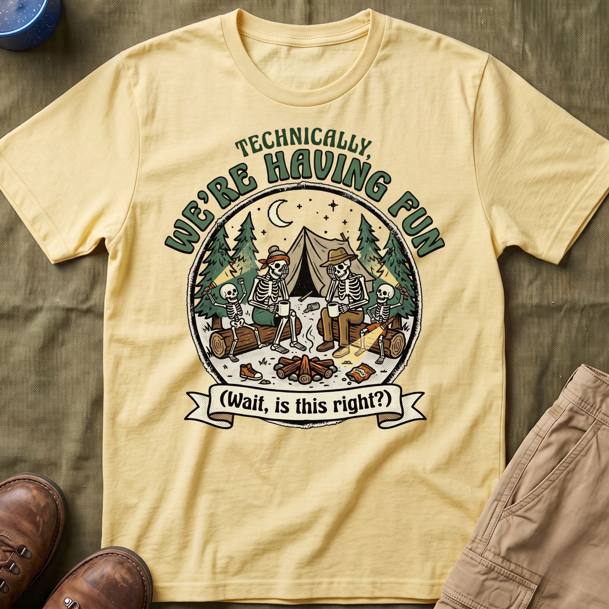Technically We're Having Fun With Skeleton T-Shirt