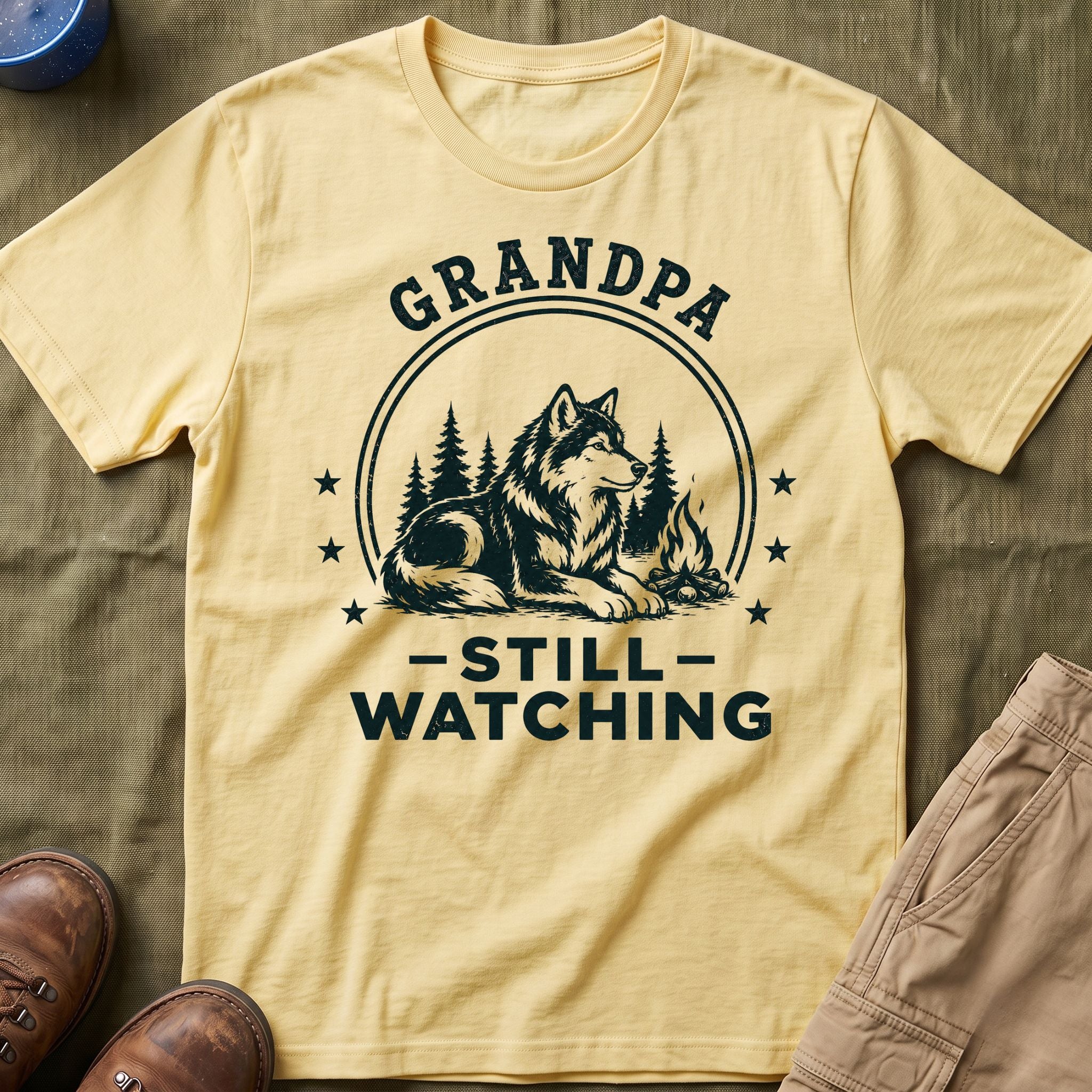 Grandpa — Still Watching Matching T-Shirt