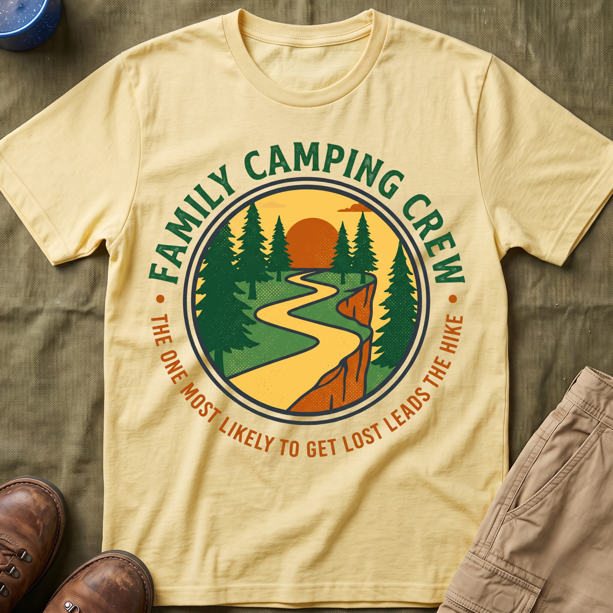 The One Most Likely To Get Lost Leads The Hike — Classic T-Shirt