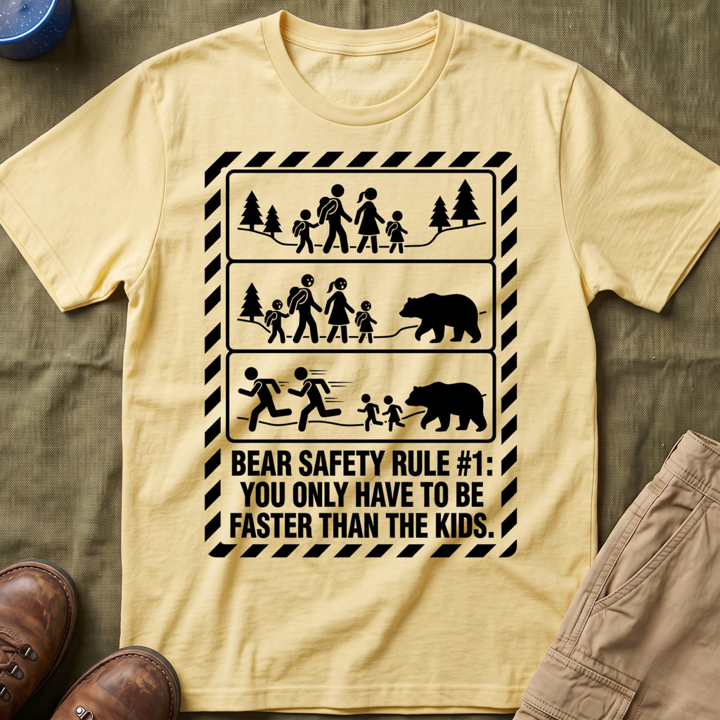 Bear Safety Rule #1 — You Only Have To Be Faster Than The Kids T-Shirt