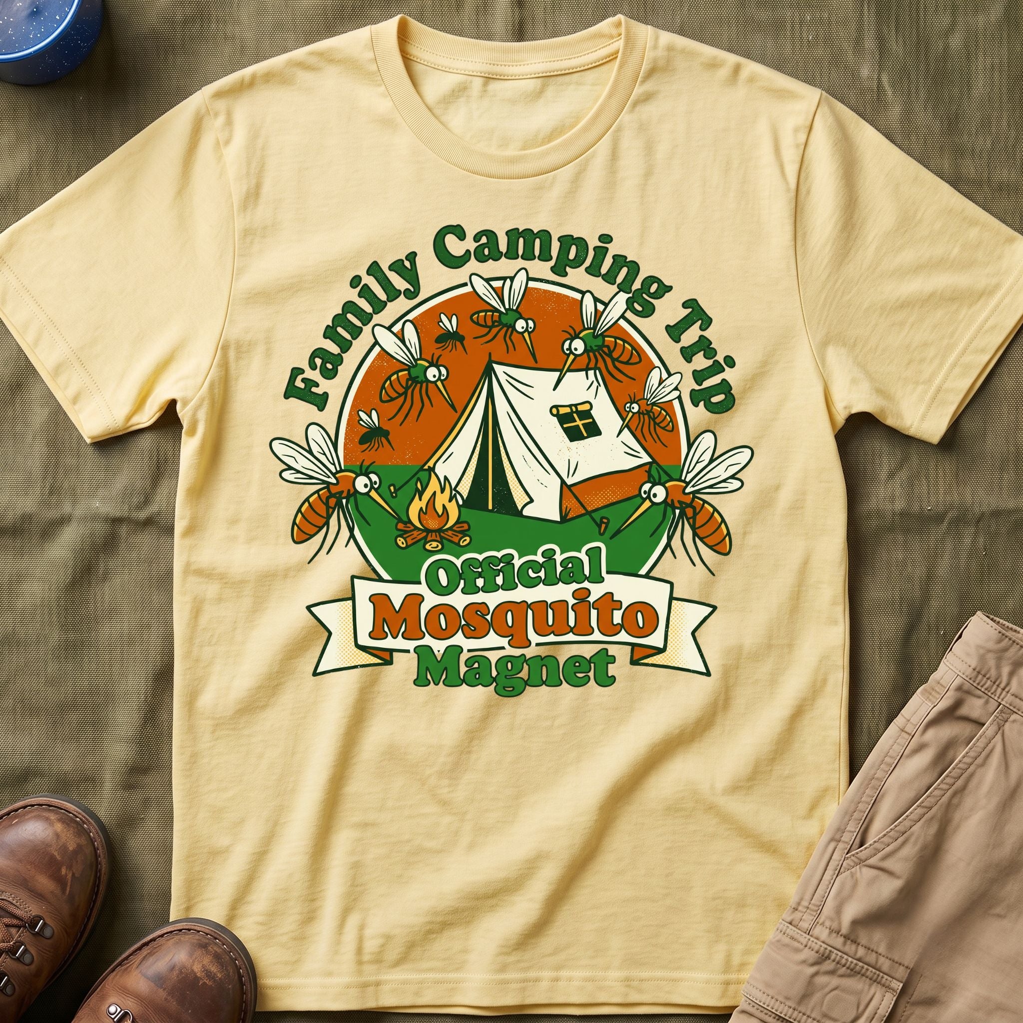 Family Camping Trip — Official Mosquito Magnet Matching T-Shirt