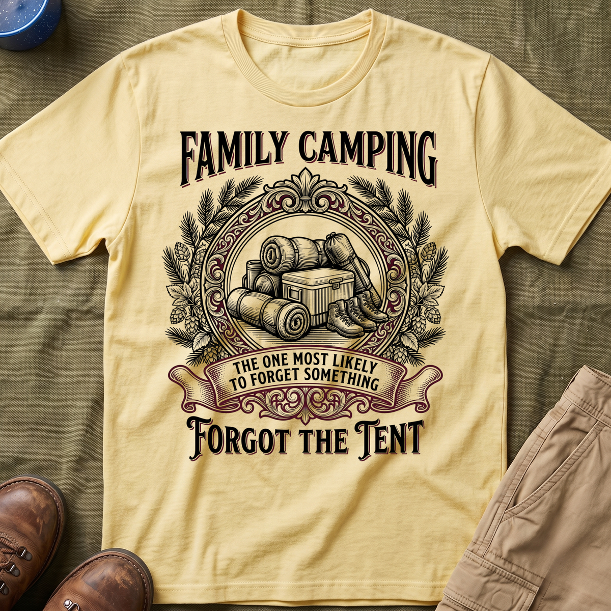 The One Most Likely To Forget Something Forgot The Tent — Classic T-Shirt