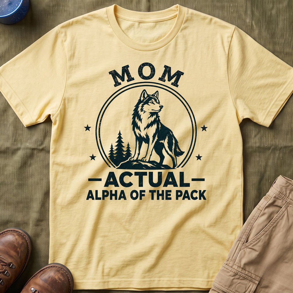 Mom — Actual Alpha Of The Pack Matching T-Shirt