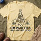 Camping Logistics — Gear To Height Ratio Exceeded Camping T-Shirt