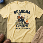Grandma — Controls The S'Mores Supply Matching T-Shirt