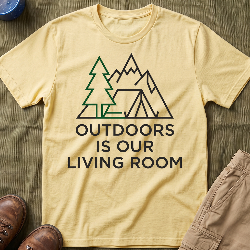 Outdoors Is Our Living Room T-Shirt