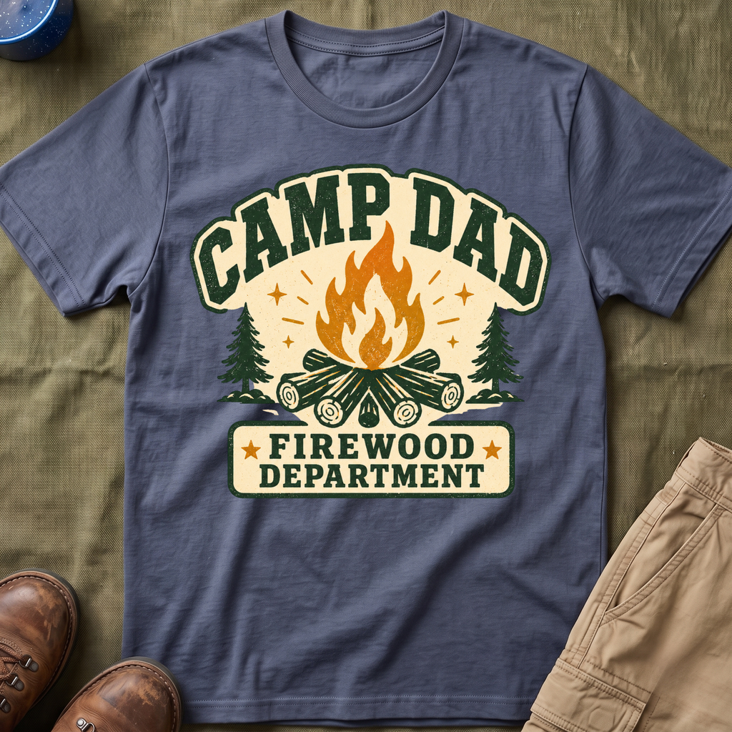 Camp Dad — Firewood Department T-Shirt