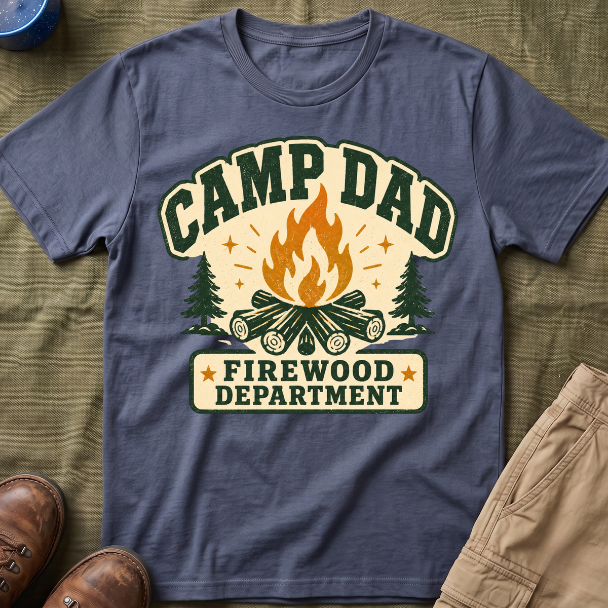 Camp Dad — Firewood Department T-Shirt