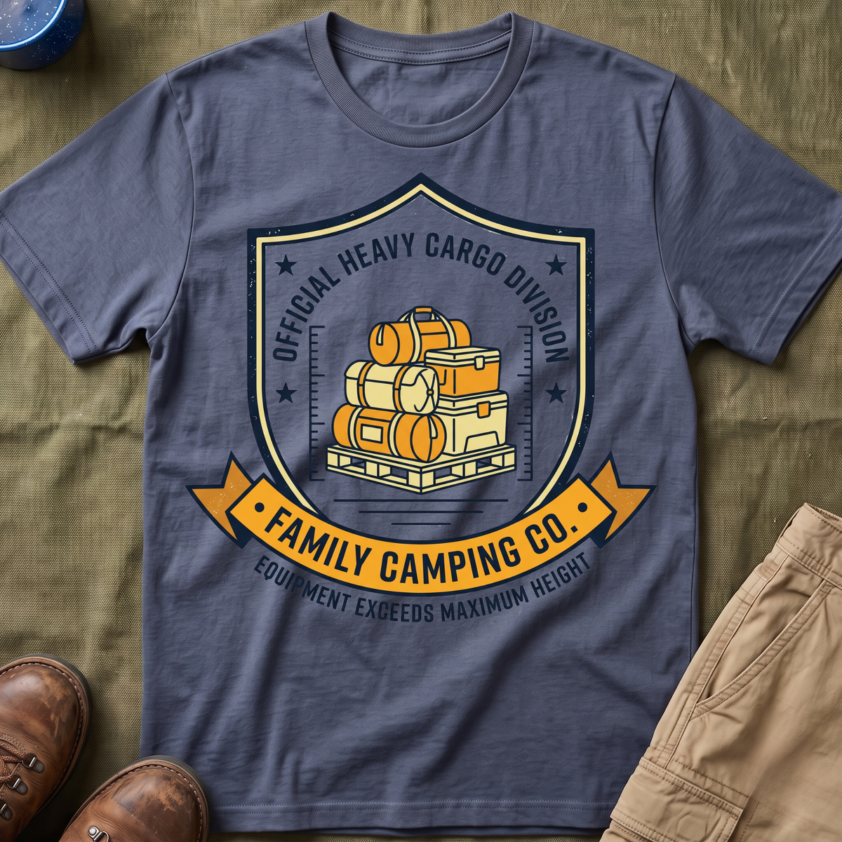 Official Heavy Cargo Division — Equipment Exceeds Maximum Height T-Shirt