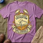 Official Campsite Excavation — Family Camping Co Soil Penetration Division T-Shirt