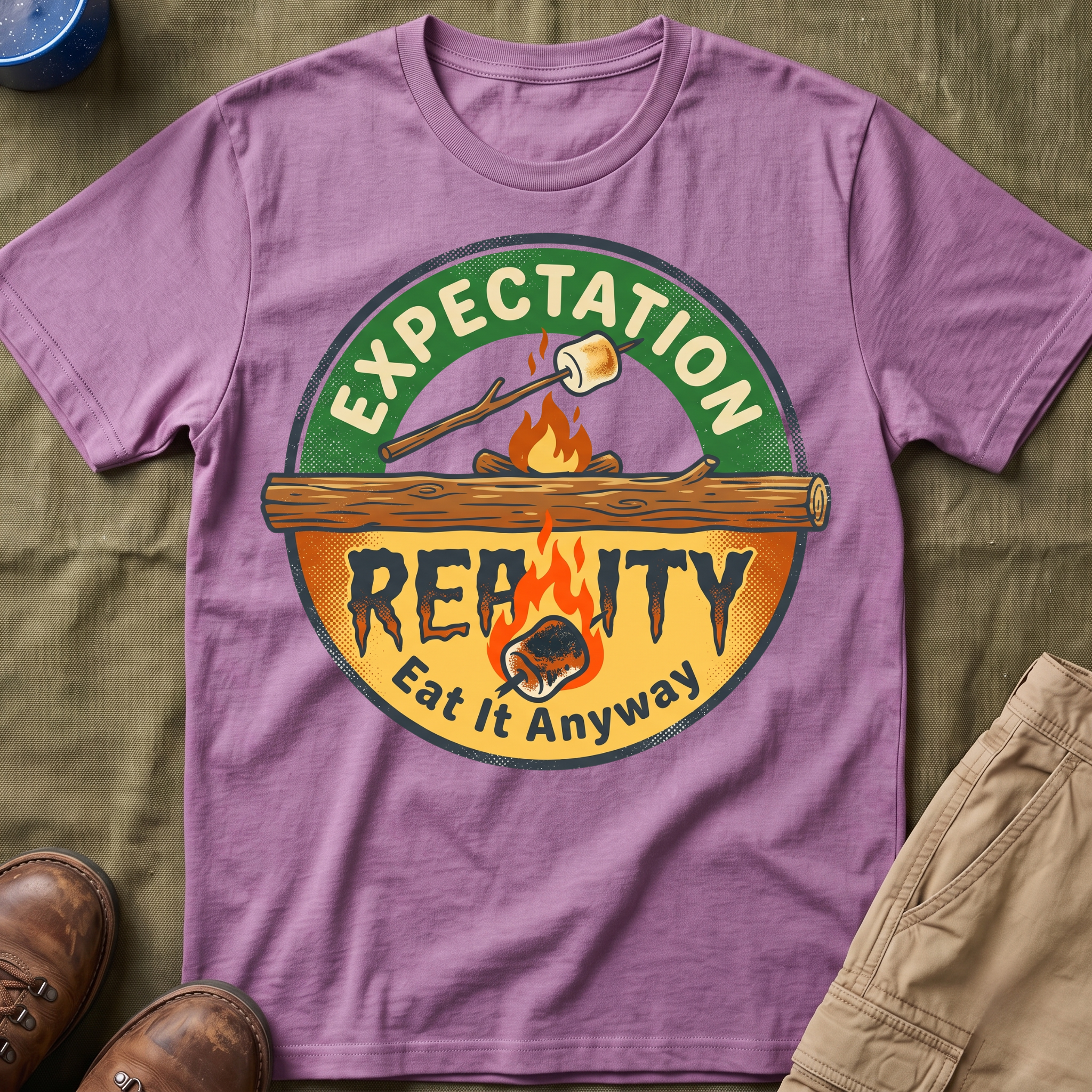 Marshmallow Expectation vs Reality — Eat It Anyway T-Shirt