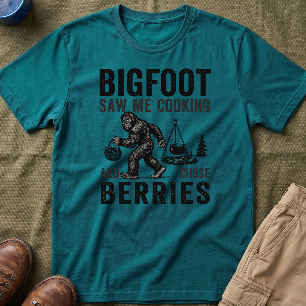 Bigfoot Saw Me Cooking — And Chose Berries Matching T-Shirt