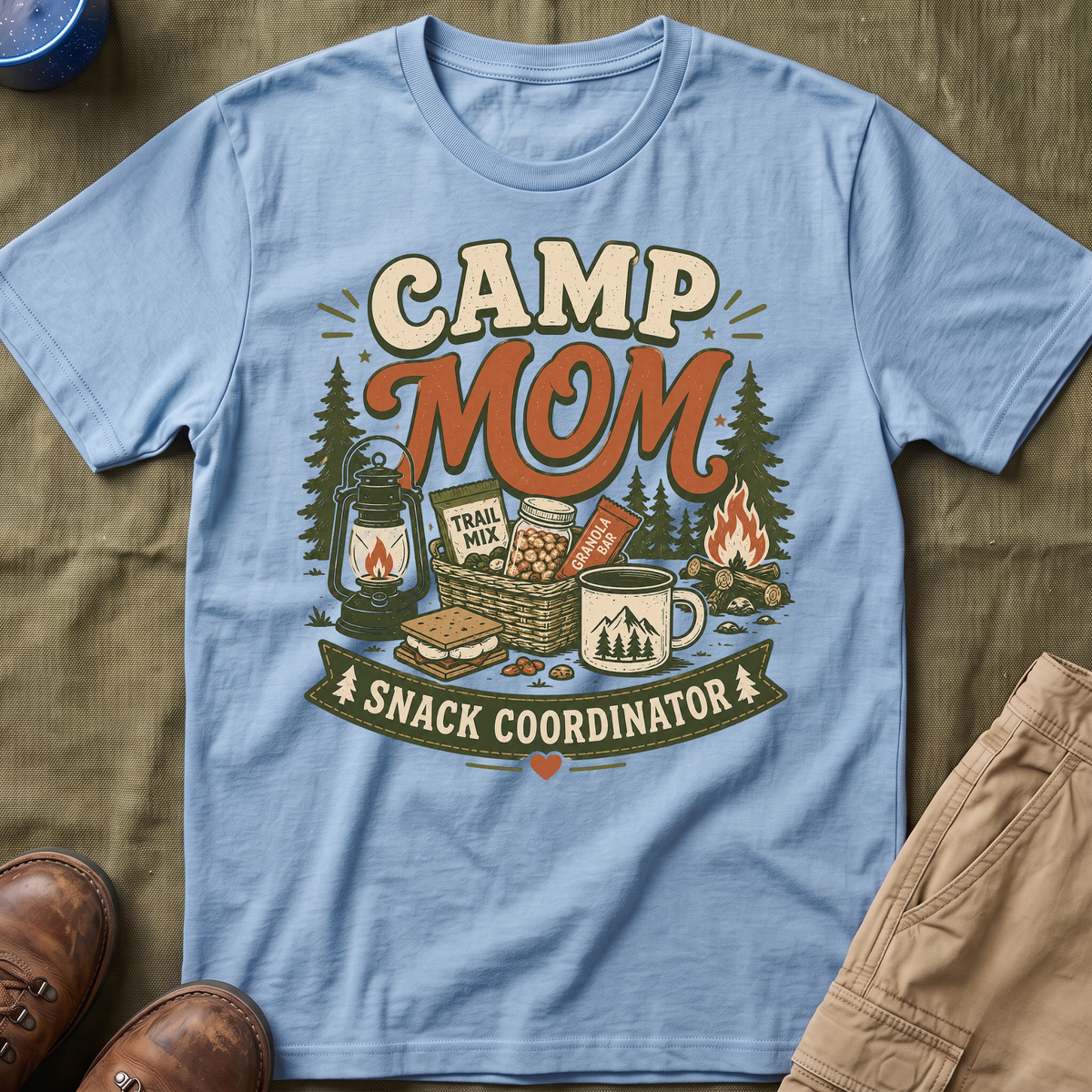 Camp Mom — Snack Coordinator Retro T-Shirt
