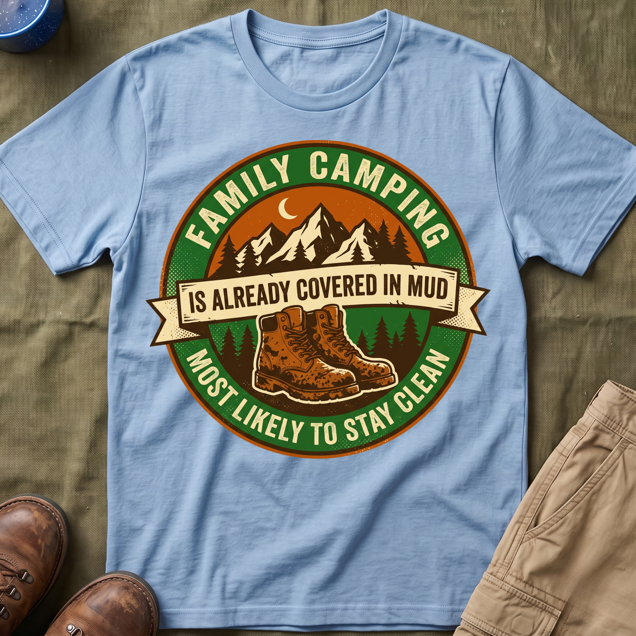 Most Likely To Stay Clean Is Already Covered In Mud T-Shirt