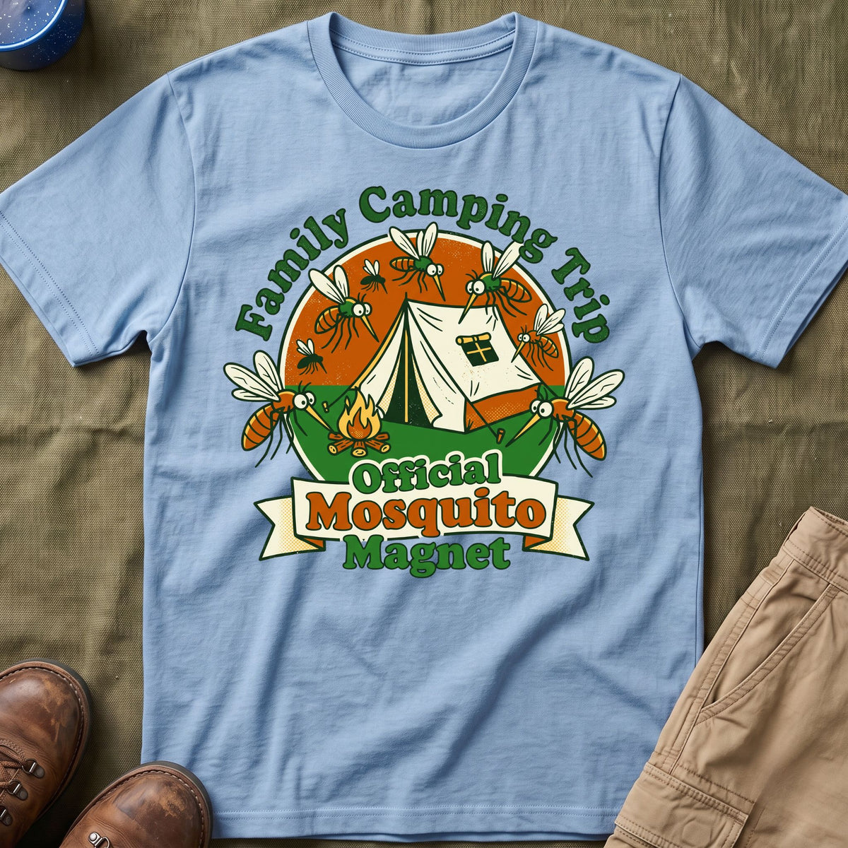Family Camping Trip — Official Mosquito Magnet Matching T-Shirt