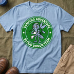 Camping Adventure — Blood Donor Team With Mosquitoes T-Shirt