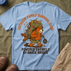 Outdoor Family Survival Club —  Powered Entirely by Snack Bribes T-Shirt