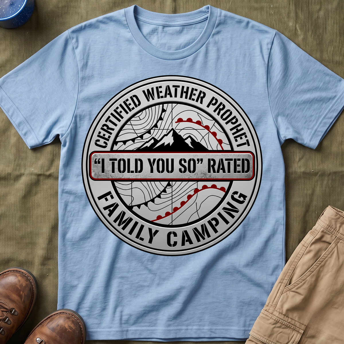 Certified Weather Prophet — "I Told You So" Rated T-Shirt