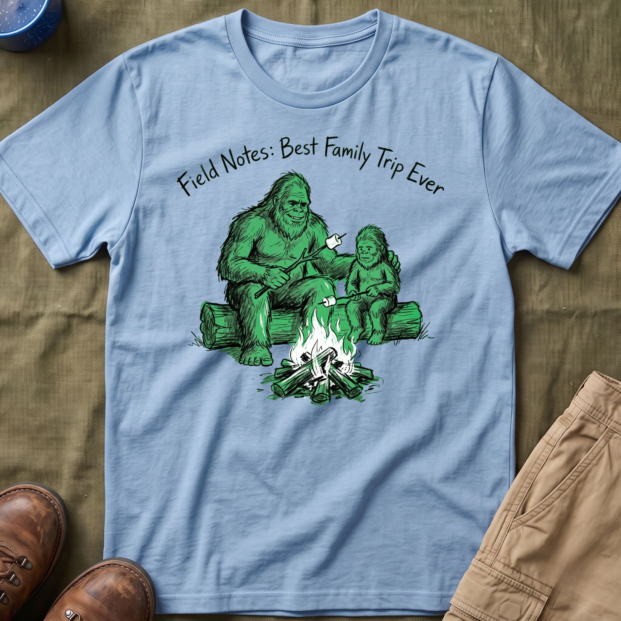 Field Notes — Best Family Trip Ever With Bigfoot T-Shirt